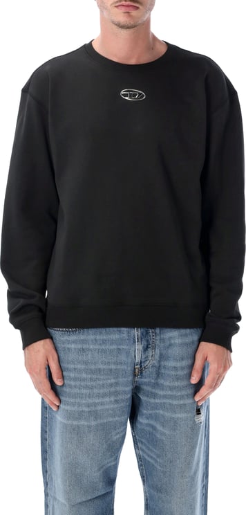 Diesel Norm Crewneck Logo Nero