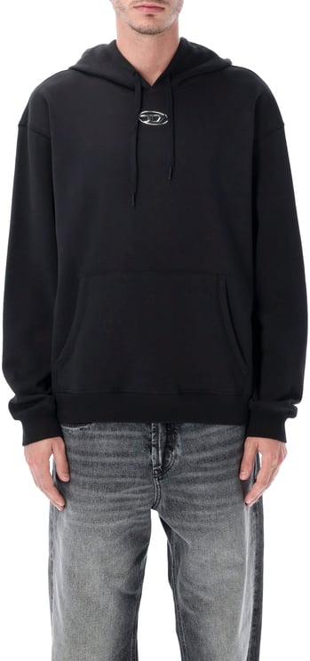 Diesel Oval D Hoodie Nero