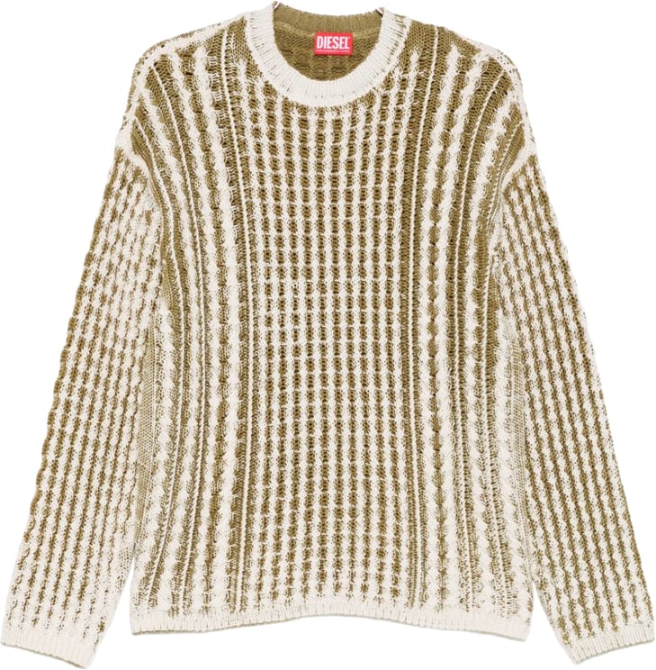 Diesel Sweaters Vert / Creme