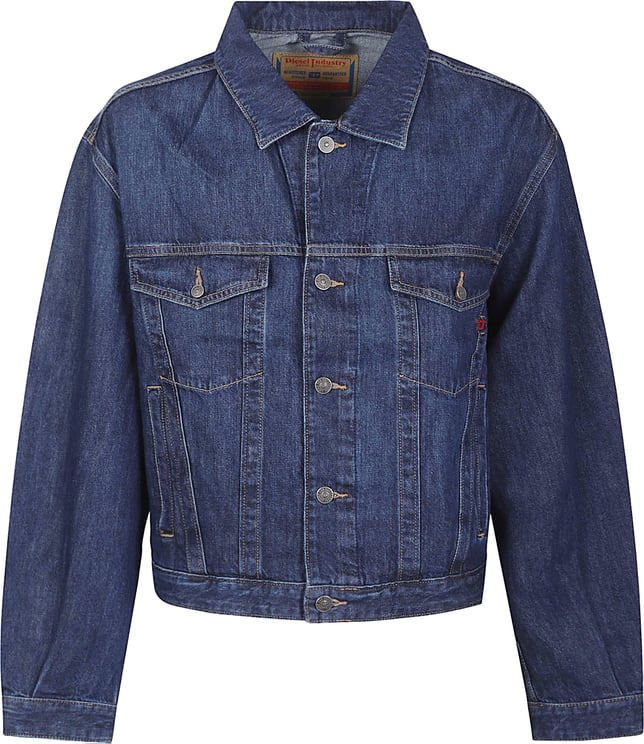 Diesel D-danger Trucker Jacket Blue