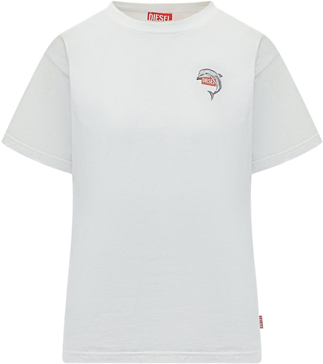 Diesel T-shirt con Stampa Delfino