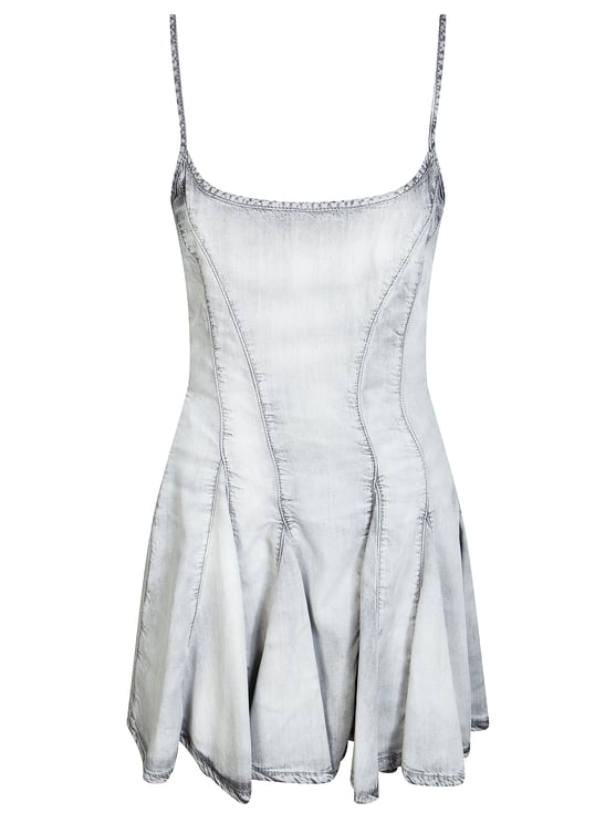 Diesel De Spoky Pleated Distressed Mini Dress