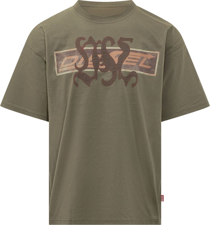 Diesel T-shirt T Boxt con Stampa Grafica