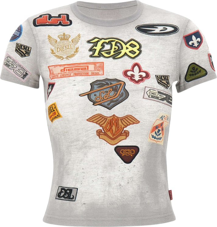 Diesel T-Shirts And Polos Grey