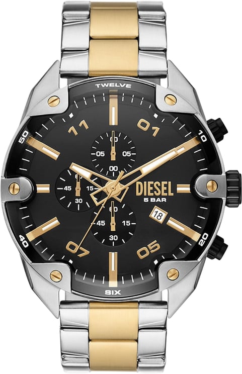 Diesel Diesel Spiked - Horloge - Zwart