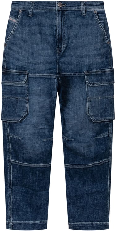 Diesel Jeans Cargo con Tasche Applicate