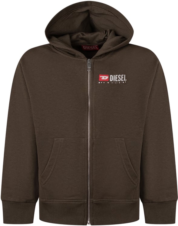 Diesel Felpa con Cappuccio e Zip