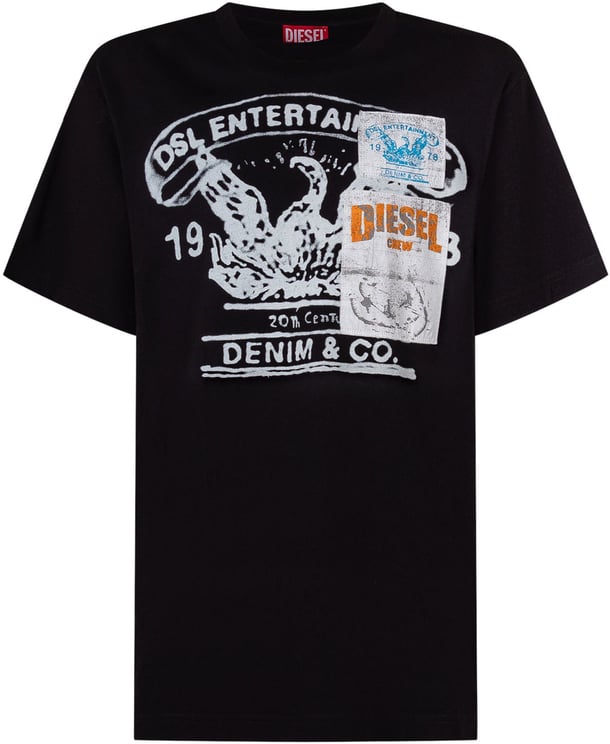 Diesel T-shirt Over con Stampa Grafica