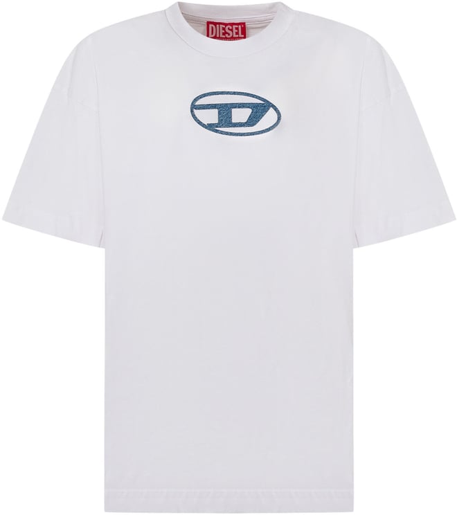 Diesel T-shirt Over con Logo Ricamato