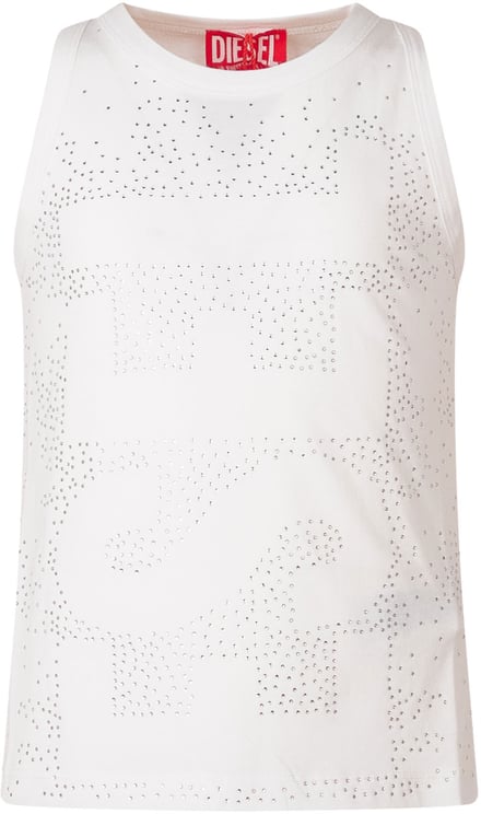 Diesel Top Senza Maniche con Applicazioni
