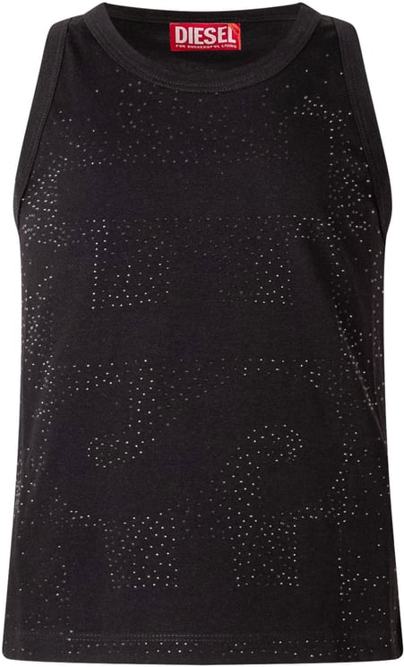 Diesel Top Senza Maniche con Applicazioni
