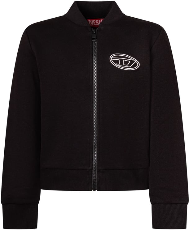 Diesel Felpa con Zip e Logo