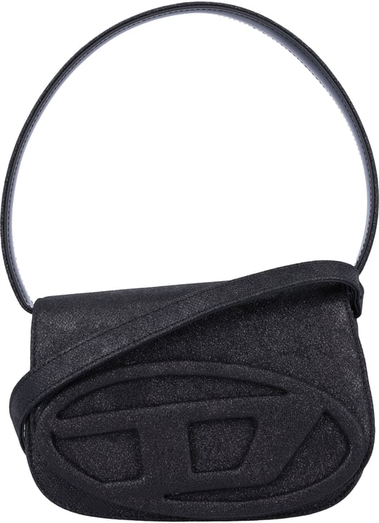 Diesel 1-dr lurex shoulder bag