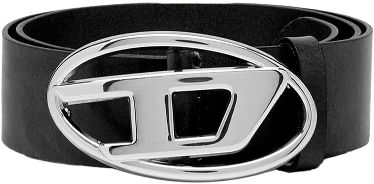 Diesel Diesel Heren Oval D Logo B-1Dr Belt Zwart