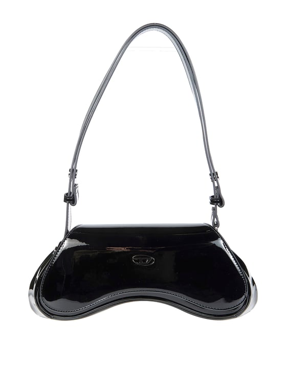 Diesel Black Play Crossbody Curved Silhouette Crossbody