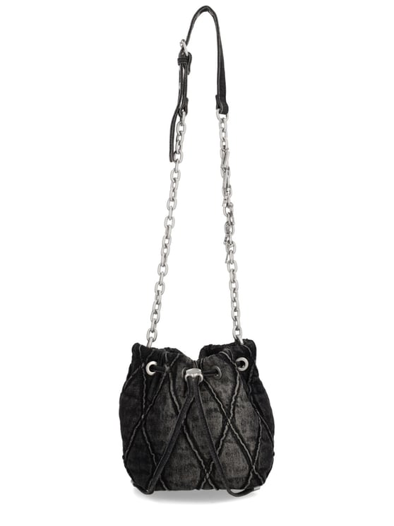 Diesel Quilted Charm-D Bucket S Bag