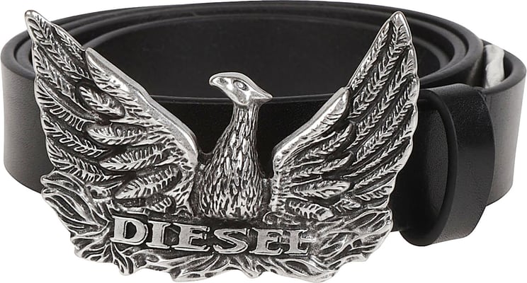 Diesel Logo B-phonix S Belt Black