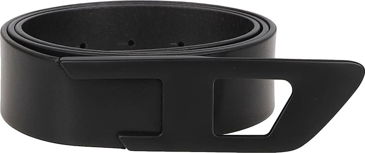 Diesel Logo B-d Logo 2.0 Belt Black