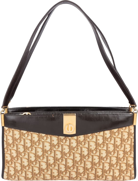 Dior Christian Dior Trotter Monogram Vintage Shoulder Bag