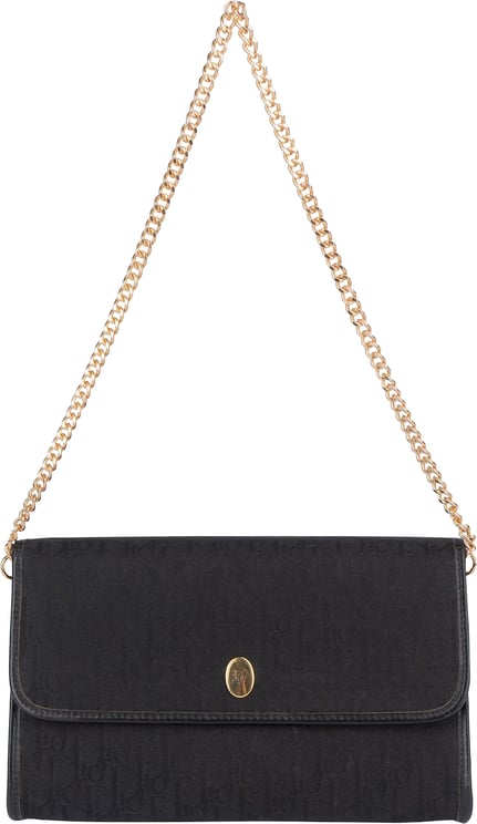 Dior Christian Dior Oblique Monogram Single Flap Shoulder Bag