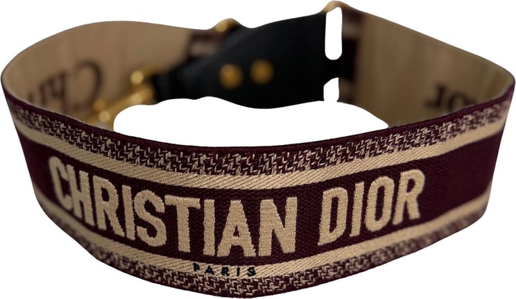 Dior Christian Dior breiter Schulterriemen Dior Paris Stickerei bordeaux Fullset / neuwertig