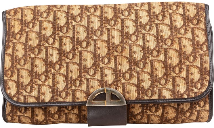 Dior Christian Dior Oblique Monogram Clutch Bag