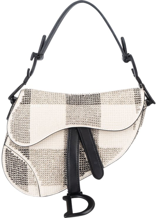 Dior Christian Dior Studded Sequins & Rhinstones Mini Saddle Bag Handbag