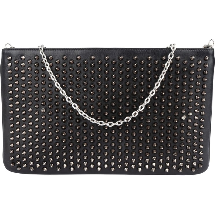 Dior Christian Louboutin Leather Spiked Loubiposh Crossbody Bag