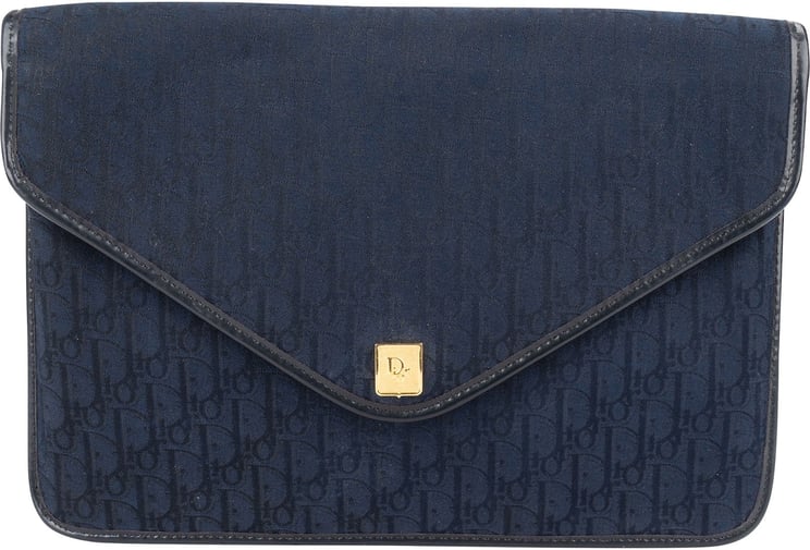 Dior Christian Dior Oblique Trotter Monogram Envelope Clutch