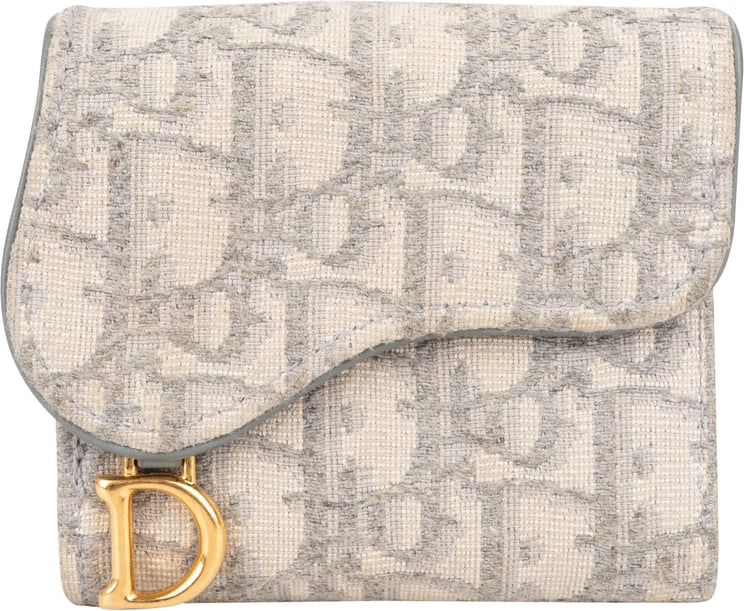 Dior Christian Dior Trotter Monogram Saddle Compact Wallet