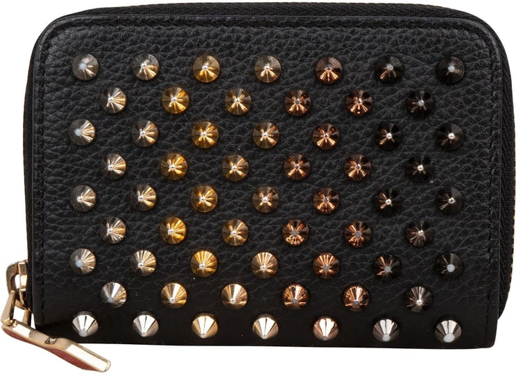 Dior Christian Louboutin Calfskin Panettone Spikes Mini Wallet