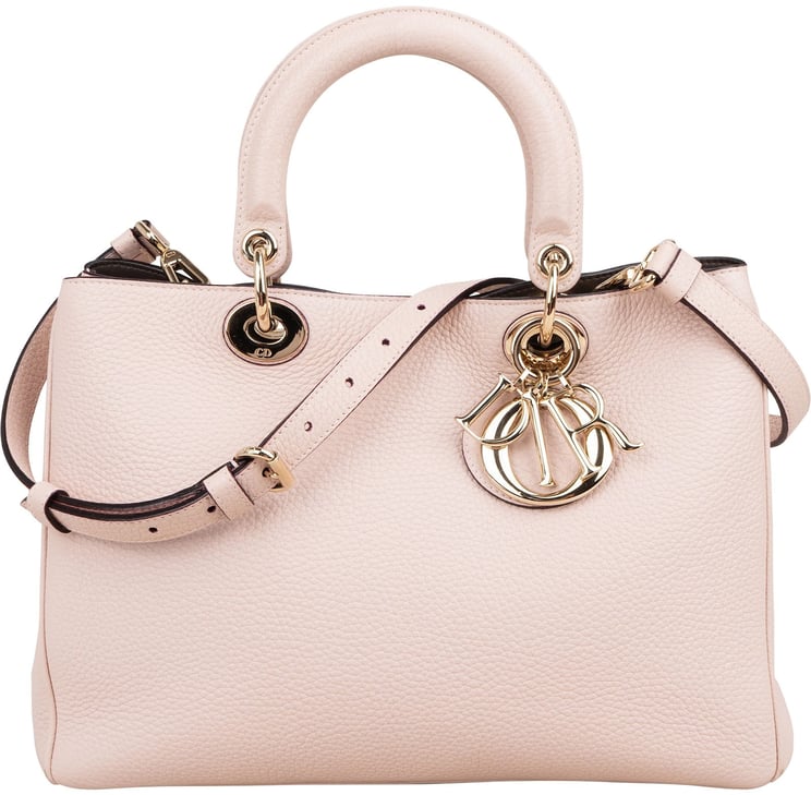 Dior Christian Dior Grained Calfskin Diorissimo Medium Shoulder Bag