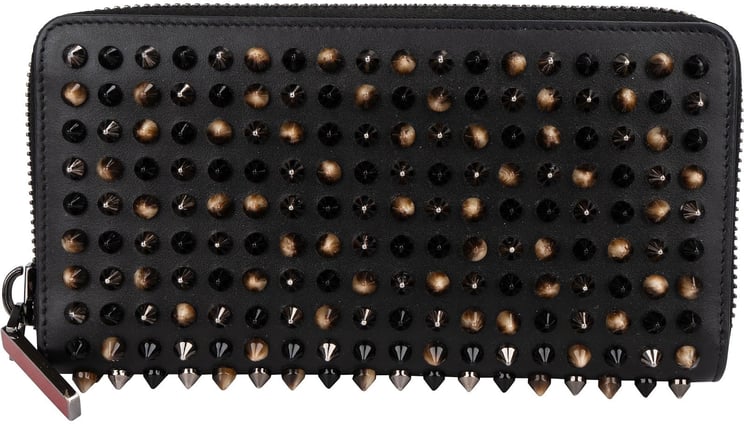 Dior Christian Louboutin Panettone Spikes Zip Around Wallet