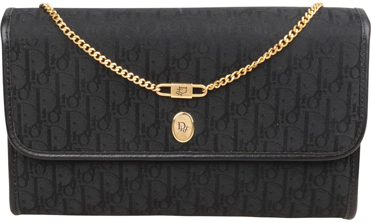 Dior Christian Dior Oblique Monogram Single Flap Shoulder Bag