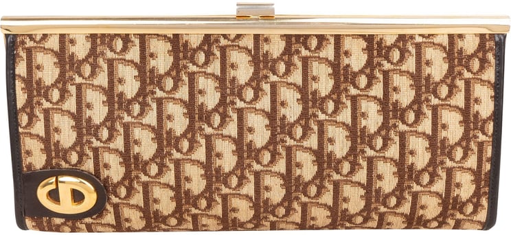 Dior Christian Dior Diorissimo Canvas Frame Clutch
