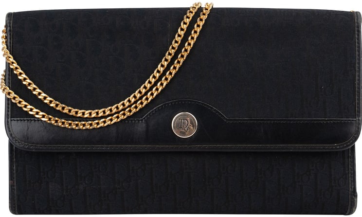 Dior Christian Dior Oblique Monogram Vintage Single Flap Shoulder Bag