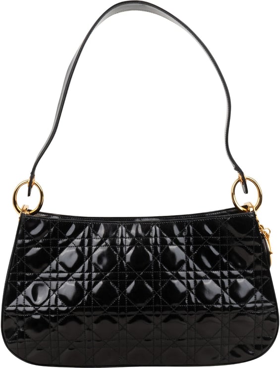 Dior Christian Dior Patent Leather Cannage Shoulder Bag