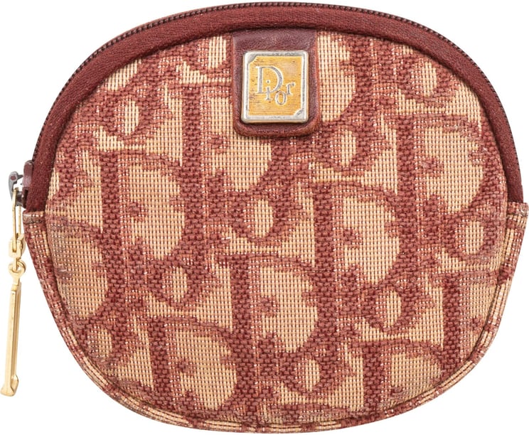 Dior Christian Dior Oblique Trotter Monogram Coin Purse Wallet