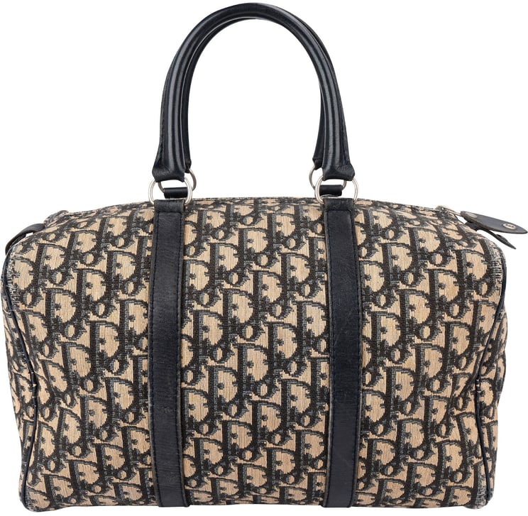 Dior Christian Dior Trotter Monogram Oblique Canvas Boston 30 Handbag