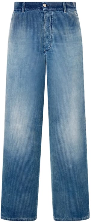 Dior Wide-Leg Faded Blue Denim Jeans
