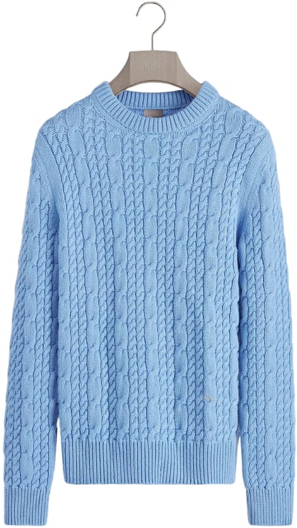 Dior Cable Knit Light Blue Sweater