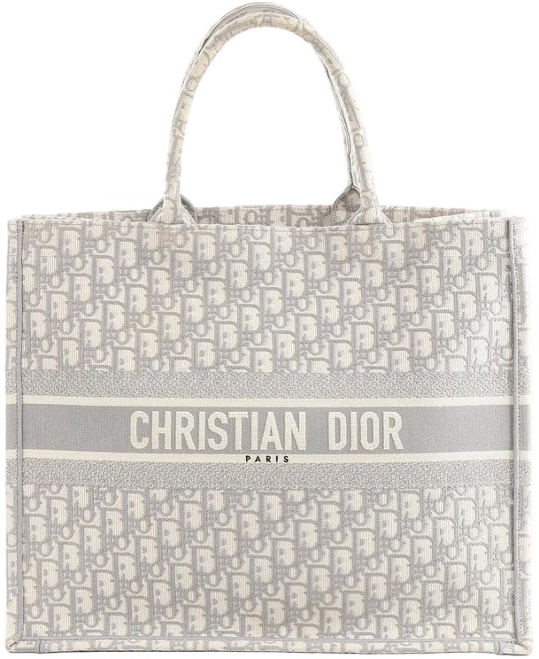 Dior Dior Book Tote Large Oblique Canvas Handbag Handbag in Gray