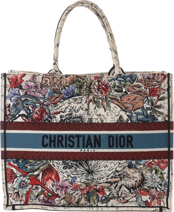 Dior Dior Book Tote Large Zodiac Canvas Handbag in Multicolor