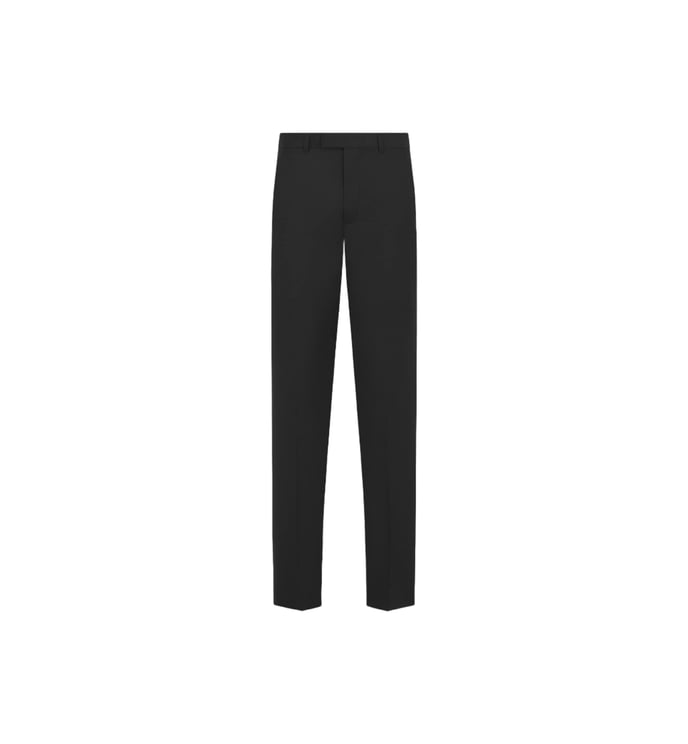 Dior Tailored Black Straight Leg Trousers