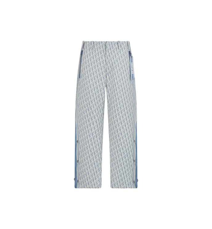 Dior White Straight-Leg Monogram Pattern Ski Pants
