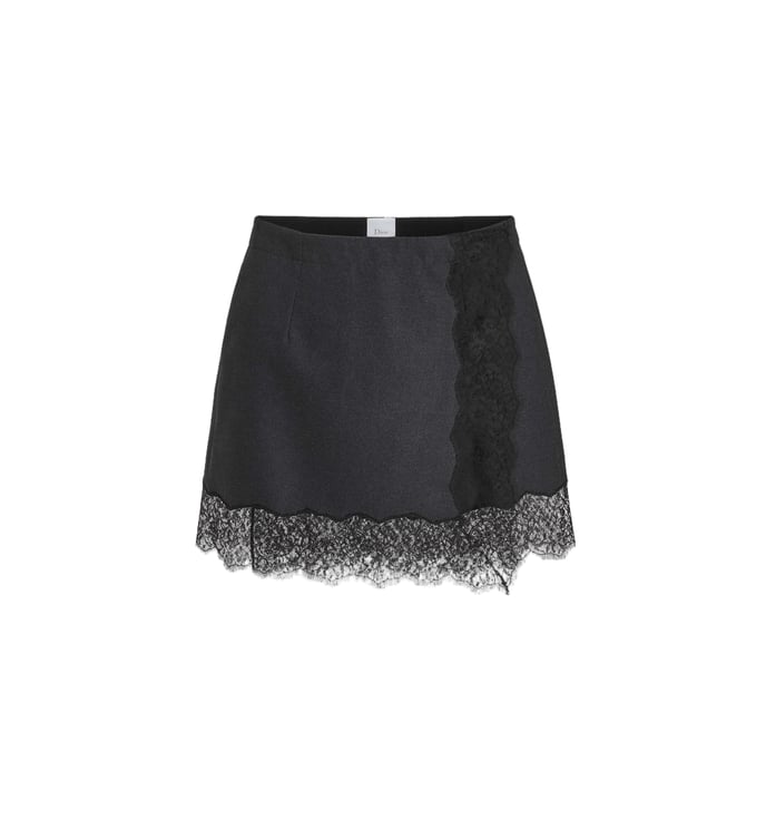 Dior Mini Skirt With Intricate Lace Detailing