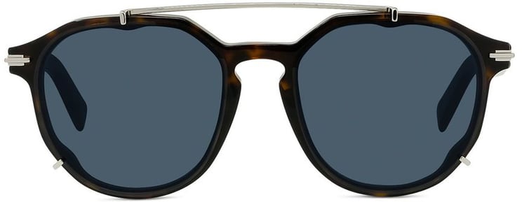 Dior Geometric Frame Sunglasses with Distinctive Silver Accents