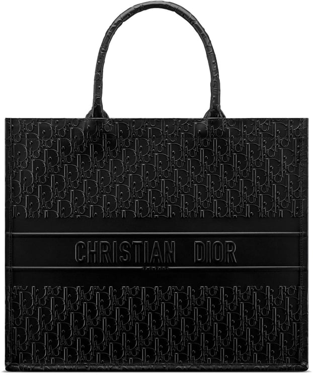 Dior Dior Oblique Leather Tote Bag
