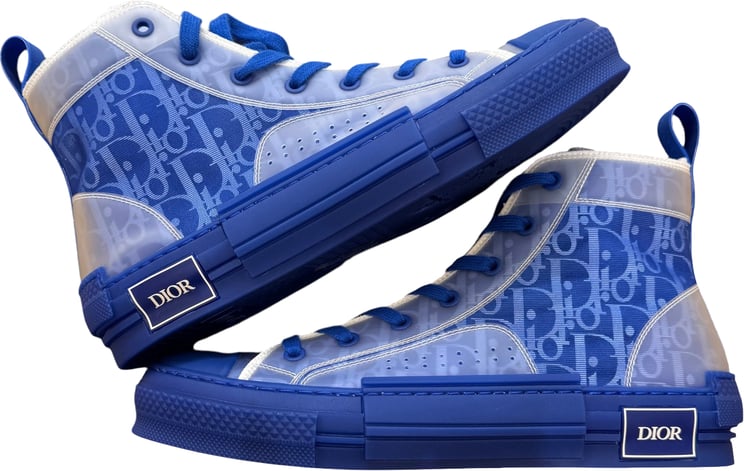 Dior Christian Dior Men's B23 High-Top Sneakers Oblique Coated Canvas and PVC