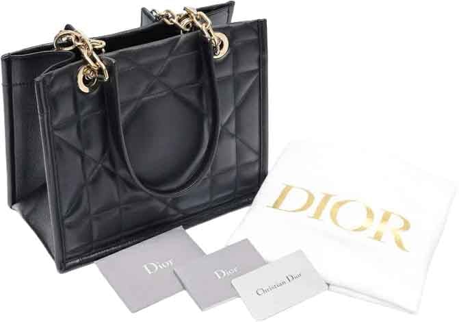 Dior Christian Dior Essential Tote Archicannage Quilt Calfskin Small